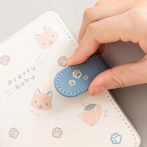 Personalizado A5 japonés coreano lindo <span class=keywords><strong>gato</strong></span> diario papelería diario libros para niñas 100 hojas interiores de hojas sueltas opciones de impresión completa - Product Image 4