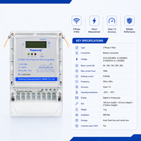 Compteur d'énergie numérique triphasé Tepsung ETB01, classe de précision 1.0, courant maximal 100A, tension nominale 220-240V