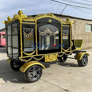 High Quality Luxury Electric Funeral Carriage Car Retro Funeral Cars Special Transportation Wedding Carriage for Sale - Product Image 1