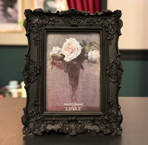 2.5x3.5 Small Vintage Picture <strong>Frame</strong> <strong>Antique</strong> Wallet Size Photo <strong>Frame</strong> Retro Mini Resin <strong>Frame</strong> American Style European Home Decor - Product Image 2