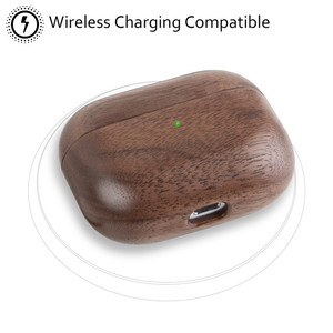 <span class=keywords><strong>De</strong></span> Lujo Plaid patrón auricular inalámbrico <span class=keywords><strong>de</strong></span> <span class=keywords><strong>carga</strong></span> <span class=keywords><strong>de</strong></span> protección <span class=keywords><strong>de</strong></span> madera para los <span class=keywords><strong>Airpods</strong></span> caso - Product Image 4