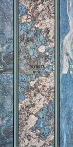 Cilalı Porselen Mavi Duvar ve Zemin Karoları 600 X 1200 mm Avrupa Modern Parlak Seramik Mavi Kahverengi Yüksek Kaliteli Karolar - Product Image 6