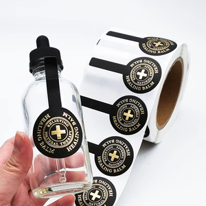 Foglio d'argento che timbra le parti superiori della bottiglia sigillano l'adesivo dell'etichetta <span class=keywords><strong>di</strong></span> carta adesiva la sigillatura impermeabile del barattolo della bottiglia <span class=keywords><strong>di</strong></span> <span class=keywords><strong>vetro</strong></span> <span class=keywords><strong>per</strong></span> la cura della pelle - Product Image 4