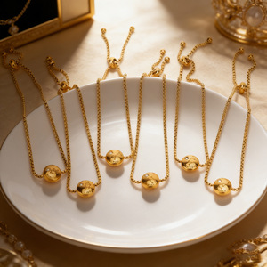 Pulsera de Acero Inoxidable con Baño de Oro de 18K, Diseño de Constelación del Zodiaco, Hipoalergénica, Joyería Ganku, Regalo para Mujer - Product Image 3