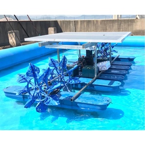 Energy Efficient Solar-Powered High Productivity Paddle <b>Wheel</b> Aerator with DC Motor & Gearbox for Fish/Shrimp Pond - Product Image 3
