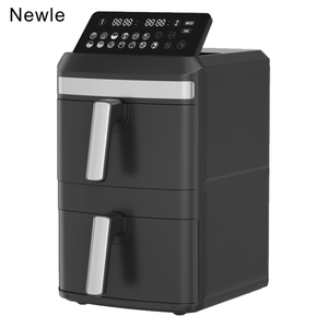 Nouvelle Friteuse à Air Double Panier Moderne 13L (6.5L+6.5L) 2800W, Écran Tactile Pliable, 12 Préréglages, Cavité en Acier, Pour Cuisine Domestique - Product Image 1