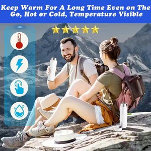 Led phích cup nhiệt độ thông minh Phích chân không Flask 304 thép không gỉ trẻ em hiển thị nhiệt độ du lịch Mug - Product Image 6