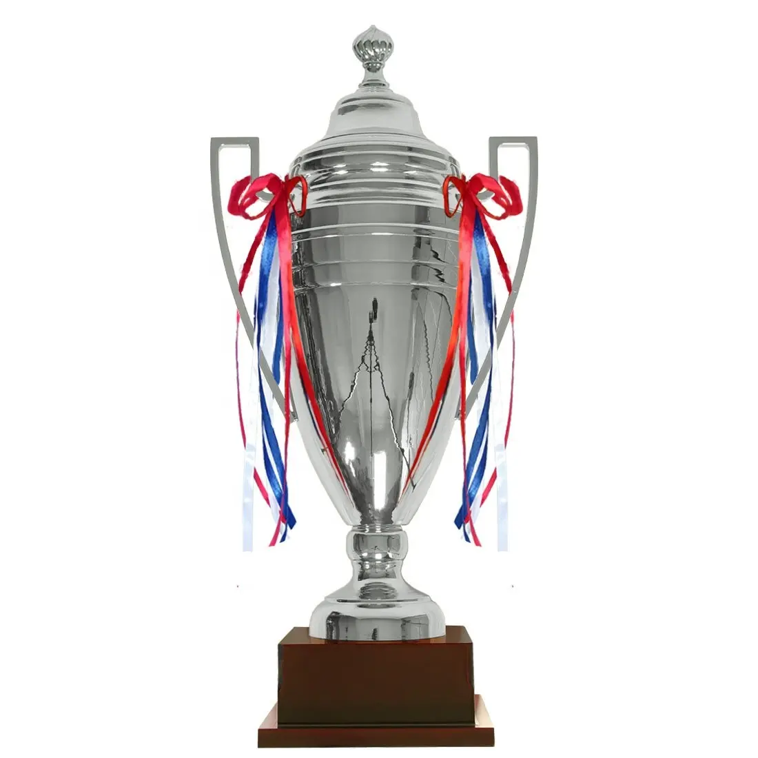 Sports Big Silver Metal Trophy Custom, Soccer Metal Trophies and Awards