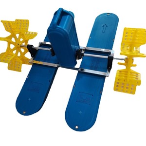 Traditional Gear Two Blade Waterwheel Aerator 750W 220V For Fish Ponds Aquaculture Water Pushing - Product Image 5