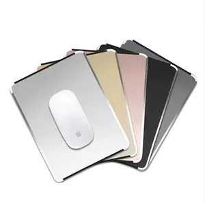 定制商务金属双面铝合金防水耐用防滑办公金属鼠标垫适用于笔记本电脑