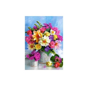 Peinture au diamant 5D moderne, fleurs, peinture au diamant en cristal, peinture au diamant en porcelaine - Product Image 4
