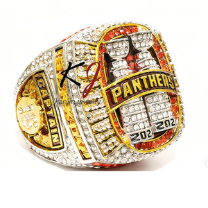 Anello del Campionato di Hockey <span class=keywords><strong>Flori</strong></span> 2025 di Alta Qualità, Placcato in Oro 18K con Pietra Naturale, Vendita all'Ingrosso del Produttore - Product Image 3