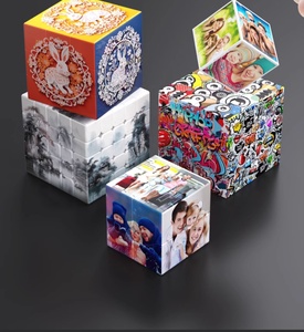 ลูกบาศก์รูบิกแบบแข็ง <span class=keywords><strong>3x3</strong></span> ของ Beckon Custom ของที่ระลึก DIY ของขวัญสร้างสรรค์ที่ไม่เหมือนใคร ของตกแต่งบ้าน สำนักงาน โต๊ะทำงาน - Product Image 3