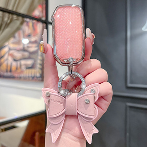 เคสกุญแจรถยนต์ TPU นุ่มแบบพรีเมียม สำหรับ KIA K3 KX3 Sportage <span class=keywords><strong>R</strong></span> GT KV7 พร้อมพวงกุญแจสีชมพู อุปกรณ์เสริมจากโรงงาน - Product Image 4