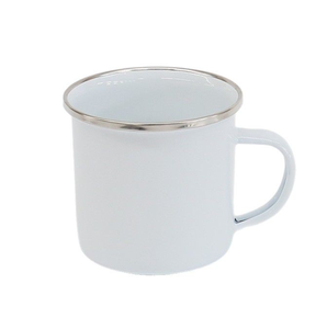Taza esmaltada de hierro vintage moderna con tapa para café y camping, apta para microondas, capacidad de 150ml a 700ml, diseño de Halloween - Product Image 6
