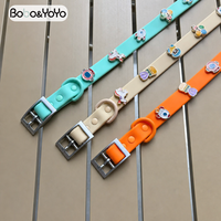 Nouveauté : Collier pour animaux de compagnie (chien, chat) en PVC imperméable, personnalisable avec logo et motif, réglable, de luxe, fabriqué par un fabricant.