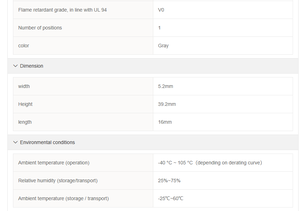 Bloc de bornes monté sur rail DSP2.5-H-M-01P-11-00A(H) avec fiche droite - Product Image 6