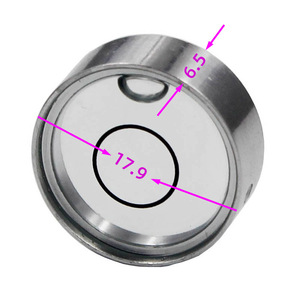 ระดับน้ำแก้ววงกลมขนาดเล็ก 18x6.5 มม. แบบมองได้สองด้าน โปร่งใส - Product Image 3