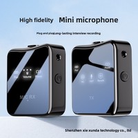 Nouveau microphone cravate sans fil transfrontalier professionnel à réduction de bruit mini carré omnidirectionnel GL51 60Hz-15KHz pour la maison