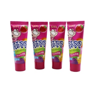 Dentifrice à bulles de <span class=keywords><strong>chewing</strong></span>-<span class=keywords><strong>gum</strong></span> en tube, saveur <span class=keywords><strong>Tutti</strong></span>-<span class=keywords><strong>frutti</strong></span>, halal, vente chaude, sur mesure, fabricant de <span class=keywords><strong>chewing</strong></span>-<span class=keywords><strong>gum</strong></span> en tube - Product Image 1