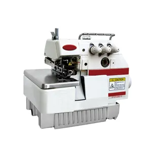 Mini máquina de coser de alta velocidad Verlock de tres hilos de lado estrecho personalizada máquina de coser Industrial para pañuelos de camisa