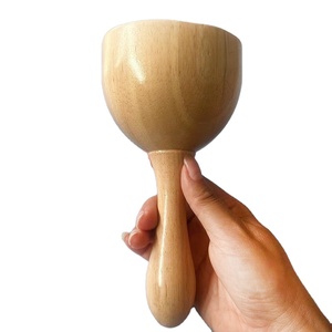 <span class=keywords><strong>Maderoterapia</strong></span> Drenaje linfático Guasha Taza de masaje Herramienta de terapia de madera para aliviar el dolor - Product Image 1