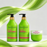 Ensemble shampoing, après-shampoing et masque capillaire à base de plantes et de fleurs de cactus pour cheveux secs et abîmés, nourrissant, réparateur, naturel, OEM