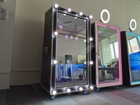 Stand photo intelligent portable, miroir magique, boîtier à led, pour selfie, machine, en vogue, réalité virtuelle, mariage