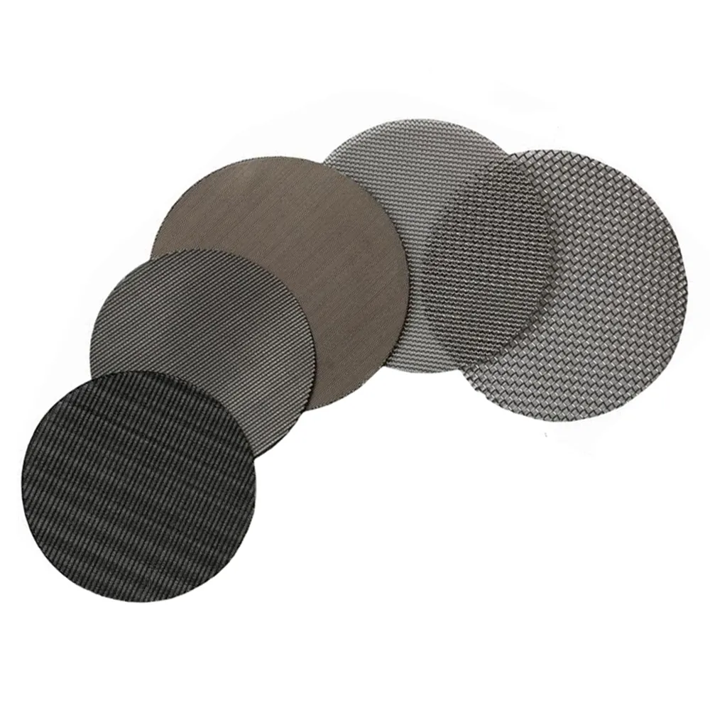 Food grade mesh filter mikron mesh net stainless steel 304 bulat layar baja tahan karat filter mesh disc