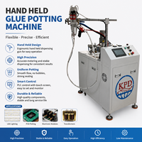 Máquina de dosificación semiautomática de resina epoxi de 2 partes AB, sin burbujas, para componentes electrónicos y automotrices.