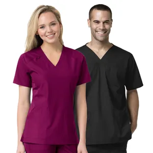 Yuhong garments conjuntos de uniformes de dagacci scrubs de moda uniformi mediche ospedaliere set con tasche donna e uomo