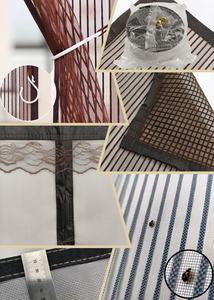 Moustiquaire magnétique en fibre de verre pour vente directe, résistante à la corrosion, anti-poussière et facile à nettoyer, pour <span class=keywords><strong>porte</strong></span> d'entrée - Product Image 6