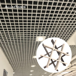 Plafón Metálico de Rejilla de Aluminio para Techo Suspendido, 10 x 10, Celdas Abiertas, Forma de U, para Tienda, Fábrica Alumtimes Foshan - Product Image 4