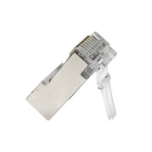 Connecteur réseau modulaire <span class=keywords><strong>cat</strong></span> <span class=keywords><strong>6a</strong></span> 8p8c UTP rg45 <span class=keywords><strong>rj</strong></span> <span class=keywords><strong>45</strong></span> Plug pass through Cat6a STP Ethernet RJ45 Connector - Product Image 5