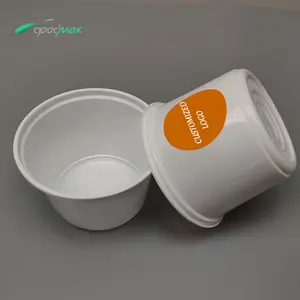 定制环保PP微波一次性塑料圆形外卖包装汤碗盖