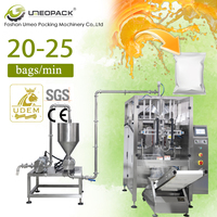 Hoogprecisie pneumatische pompvulmachine voor dranken, vruchtensap, kokosmelk, olijfolie, zakvorming, sealen en verpakkingsmachine