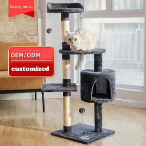 Jouet pour chat créatif Sisal Escalade Scratch Pet Scratcher Post Wood Cat Tree Tower - Product Image 2