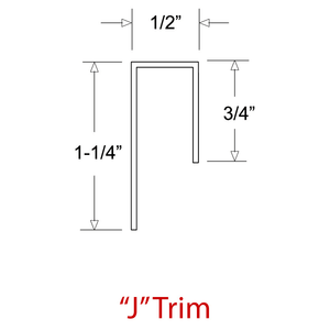 1/2 ''3/8'' inch nhôm fascia và soffit J TRIM - Product Image 2