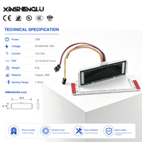 Contrôleur LED intelligent pour miroir, écran tactile LCD trois couleurs, désembueur et variateur d'intensité pour miroir de salle de bain 12V 60W CCT réglable