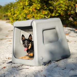 कार में आउटिंग और कैंपिंग और यात्रा करने वाले कुत्ते के लिए 2026 नया उत्पाद इंफ्लेटेबल पोर्टेबल तह वाहक - Product Image 3