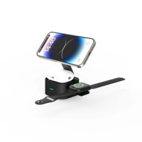 Estación de carga de calidad premium Factory AFY GY-W24, plegable, extensible, con carga rápida tipo C de 25W, 3 en 1 para teléfono, reloj y auriculares inalámbricos.