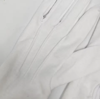 Gants de cérémonie en coton blanc naturel 100% personnalisés avec logo, prix de gros bon marché
