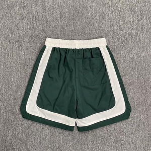 High Quality Men's Gym Shorts Custom Casual <strong>Mid</strong> Waist Bermuda Shorts Double <strong>Layers</strong> Elastic Breathable Mesh Pockets - Product Image 5