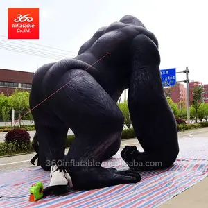 Conception de mascotte personnalisée publicité gonflable grand dessin animé Gorilla gonflables