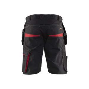 BLAKLADER - 149413309956C54 Short de service avec poches à clous Noir/Rouge-PANTALON DE TRAVAIL EAN 7330509689066 SHORT DE TRAVAIL - Product Image 2