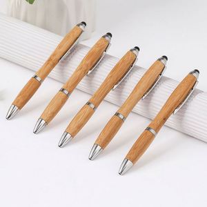 Bolígrafo Ecológico de Madera con Pantalla Táctil, Regalo Promocional Personalizado 2 en 1, Bolígrafo de Bambú Reciclado - Product Image 1