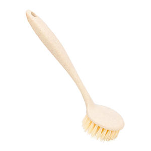 Brosse à vaisselle en paille de blé, brosse de cuisine à long manche, brosse à vaisselle, nettoyage domestique, multifonctionnelle à suspendre - Product Image 3