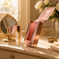 Boîte cadeau cosmétique de luxe avec logo personnalisé, boîte en papier rigide magnétique, emballage écologique pour parfum et flacon