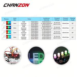 50pcs Chanzon F10 10mm <span class=keywords><strong>LED</strong></span> 발광 다이오드 마이크로 표시기 화이트 레드 그린 블루 옐로우 3V DIY 클리어 확산 아두이노 전구 - Product Image 3