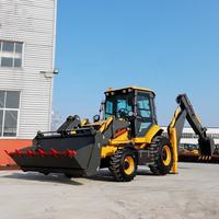 Frontlader-Baggerlader Radlader Diesel 4x4 Traktor-Bagger China mit YUCHAI-Motor 2500kg 190 Grad Schwenkbereich